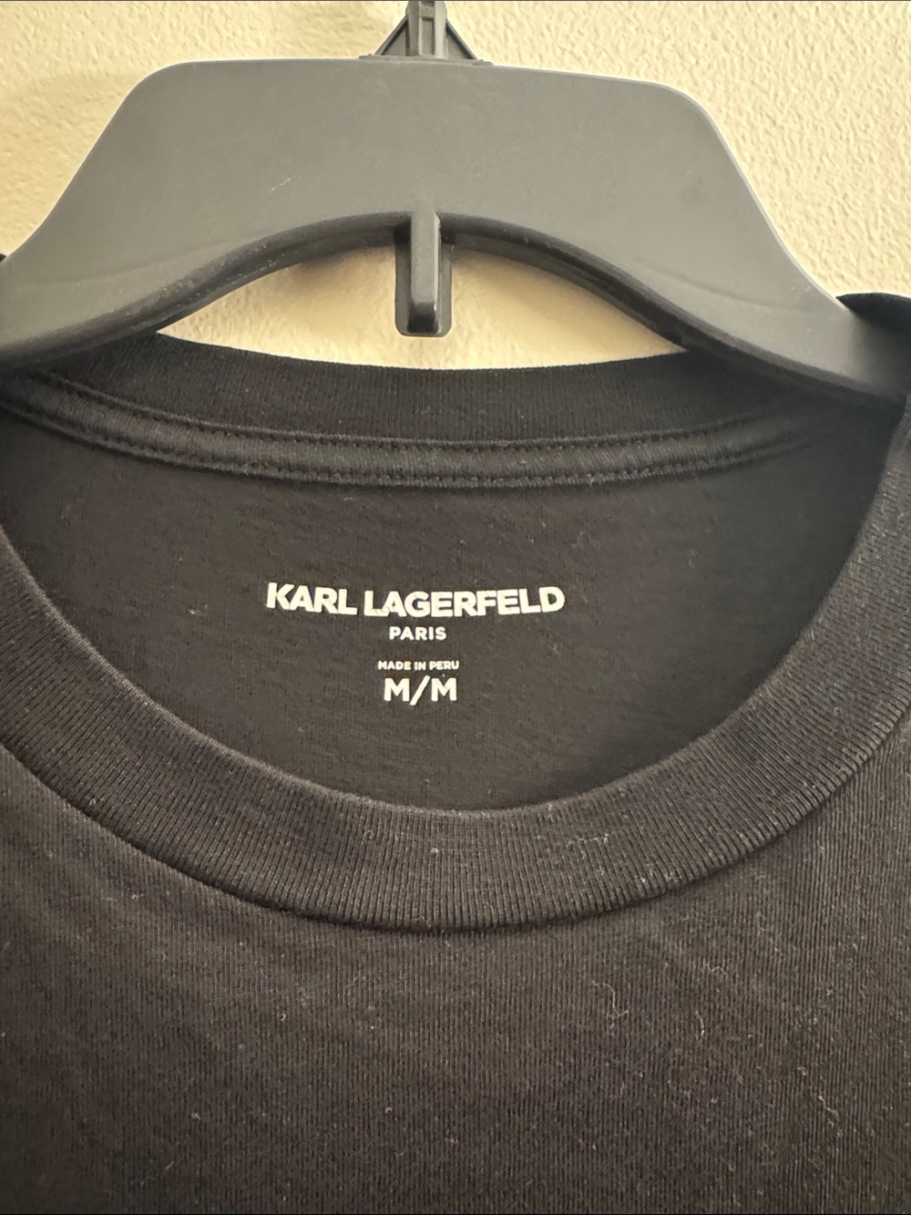 Karl Lagerfeld Men’s Black T-shirt Size: M - Picture 3 of 3